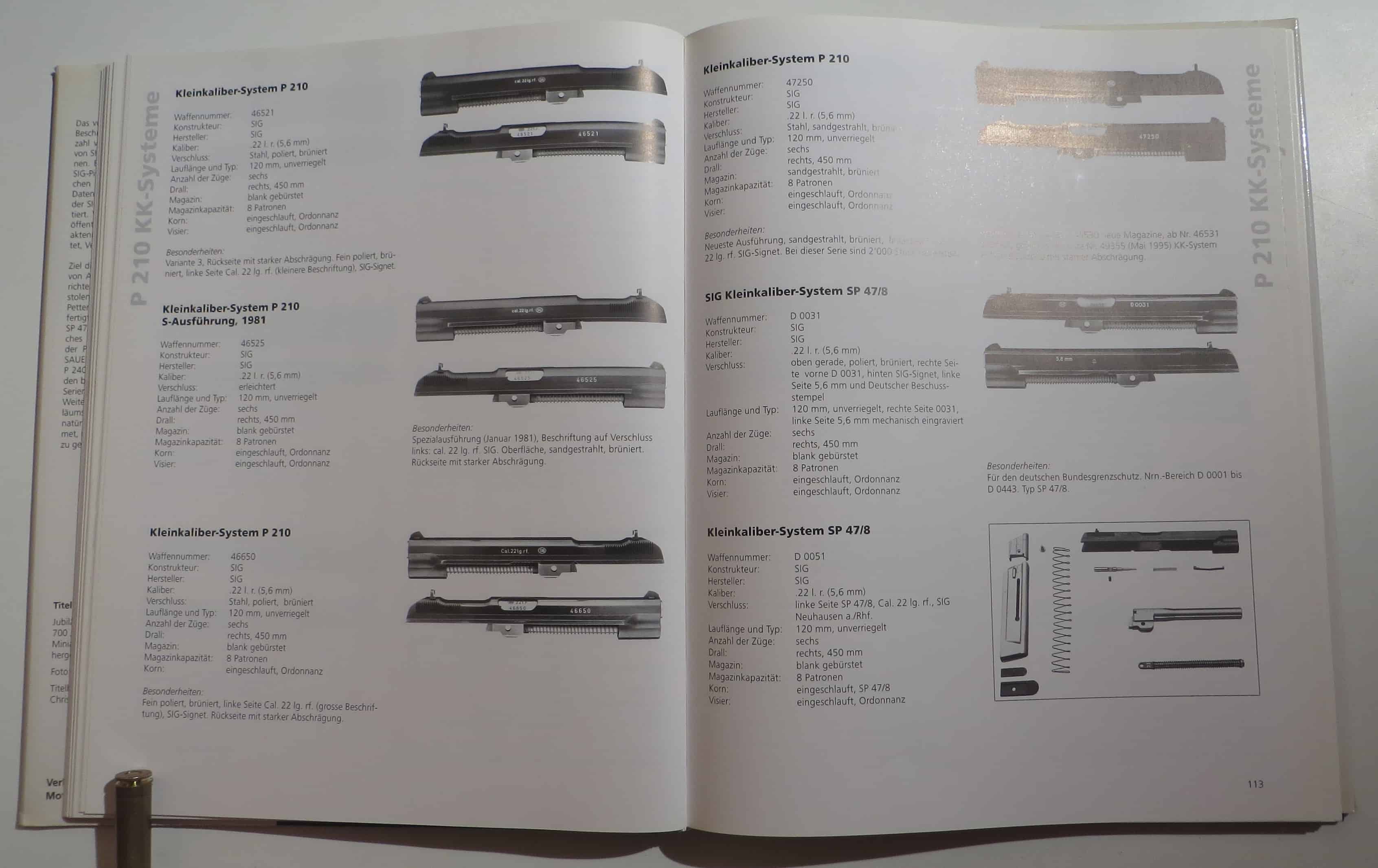 Verschiedenste Kleinkalibersysteme für die P210.