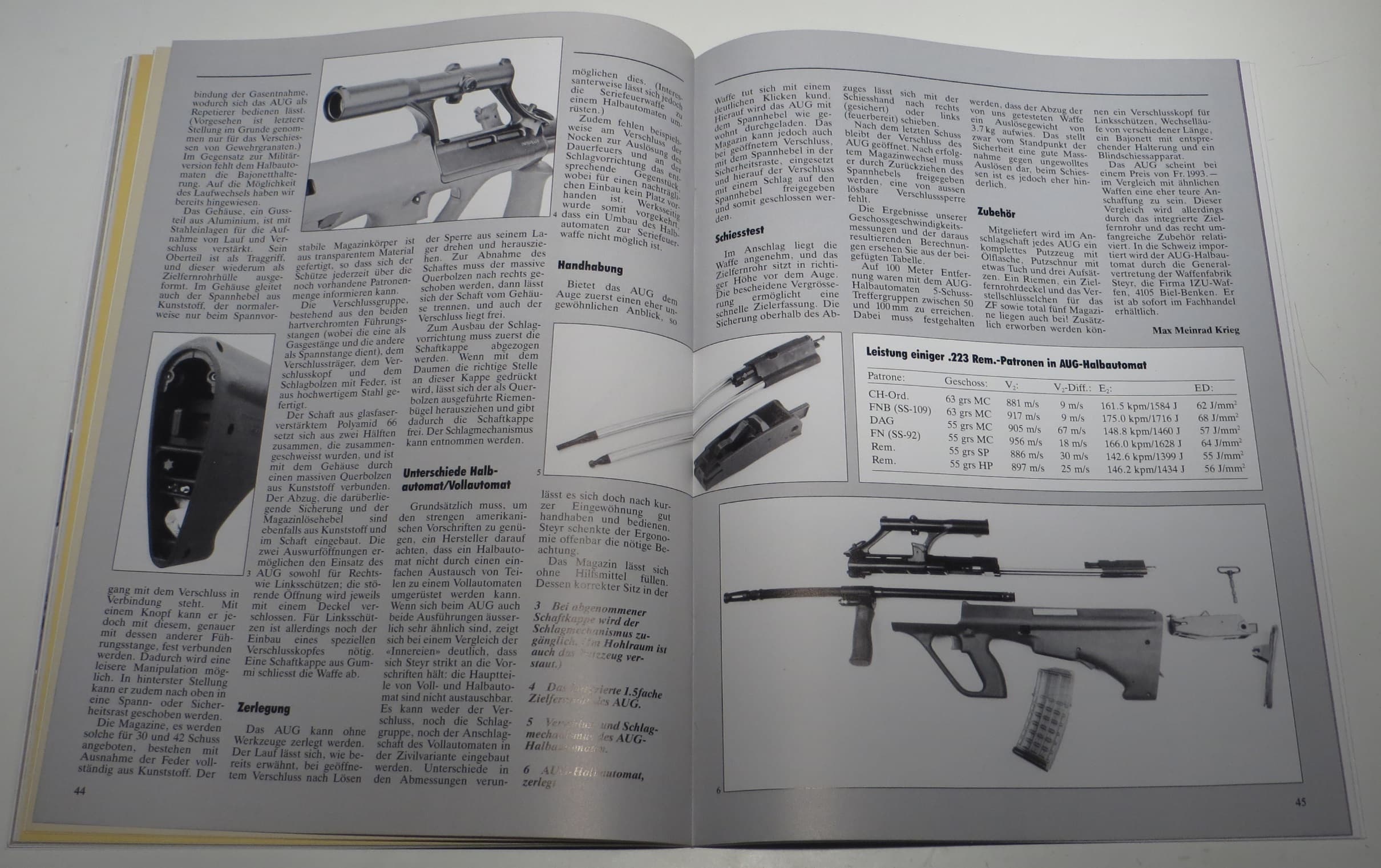 Das Stgw77 des Österreichischen Bundesheers, das Armee Universal Gewehr (AUG). Hier als zivil und frei erhältlicher Halbautomat.
