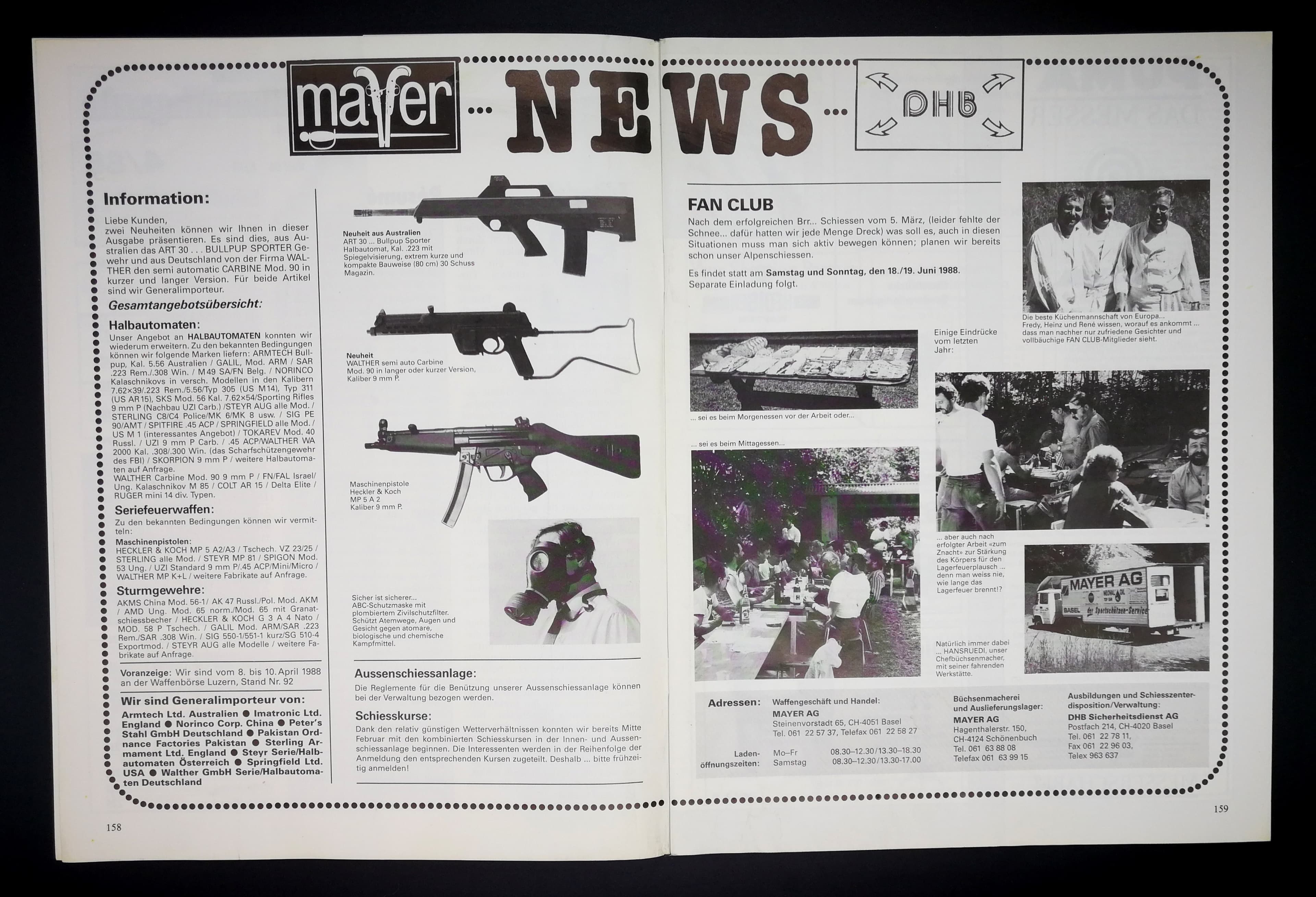 Was gibts neues? Gasmasken scheinen im Angebot zu sein...
