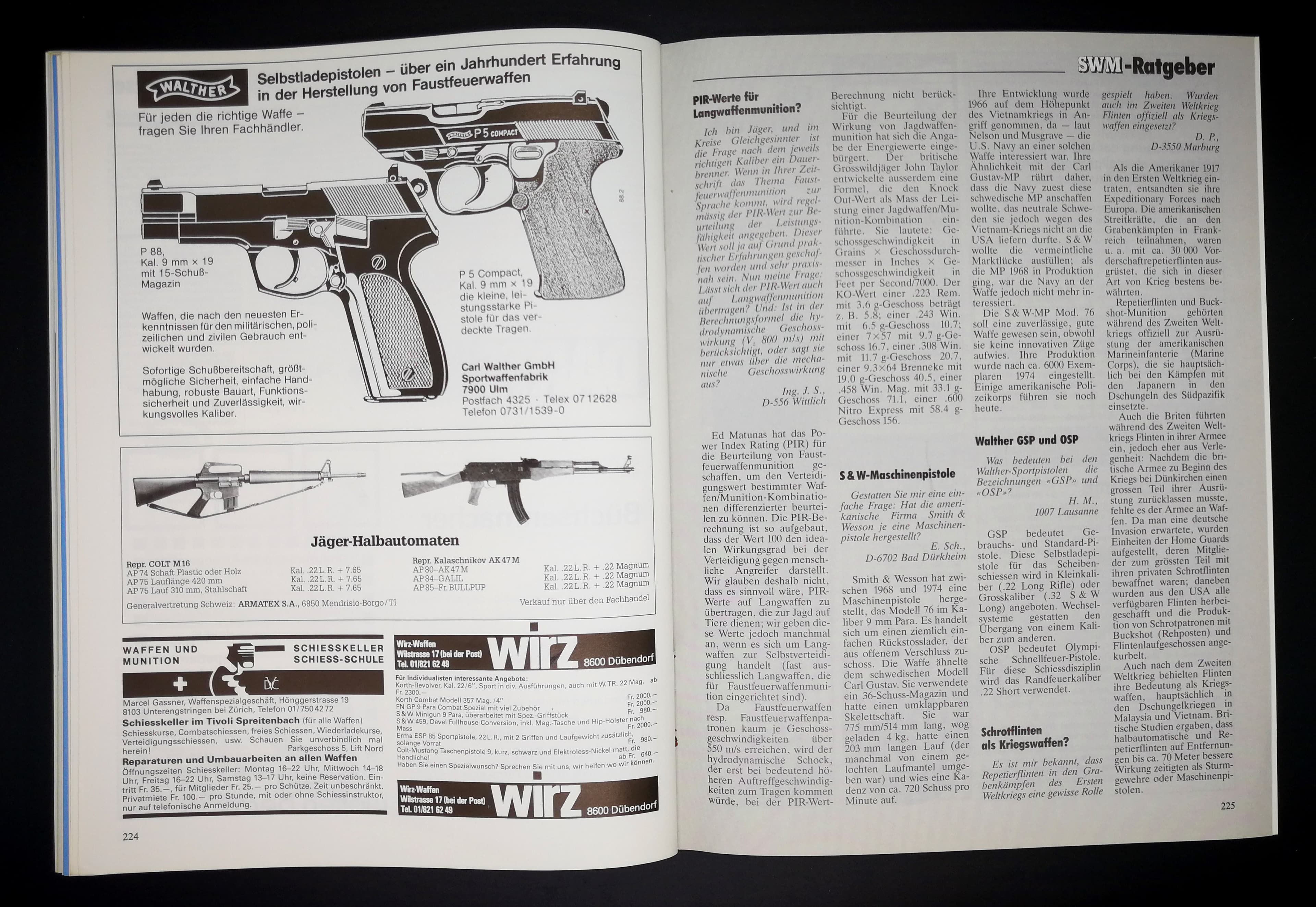 Leser Fragen: Schrotwaffen als Kriegswaffen? Mitnichten eine Frage zum deutschen Kriegswaffenkontrollgesetz, sondern um den Einsatz besagter Schrotflinten in den Weltkriegen.
