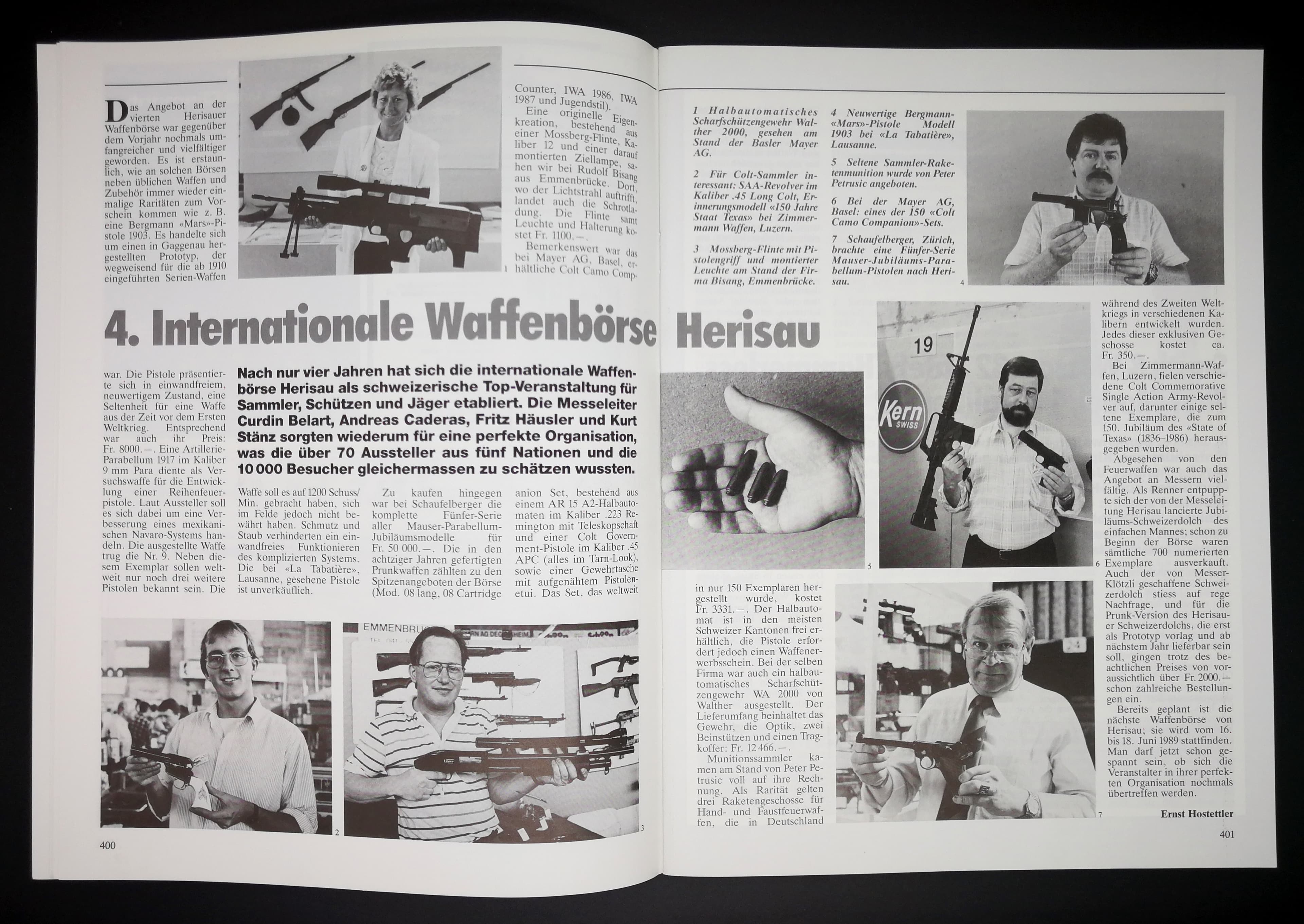 Ich würde mir beim Halten einer Walther 2000 ja auch das breite Grinsen verkneifen müssen. Der Herr mitte rechts scheint hingegen zu sinnieren, wohin sein Leben geführt hat. Er darf das Colt Camo Companion Set vorstellen, so schlimm kanns also nicht sein.
