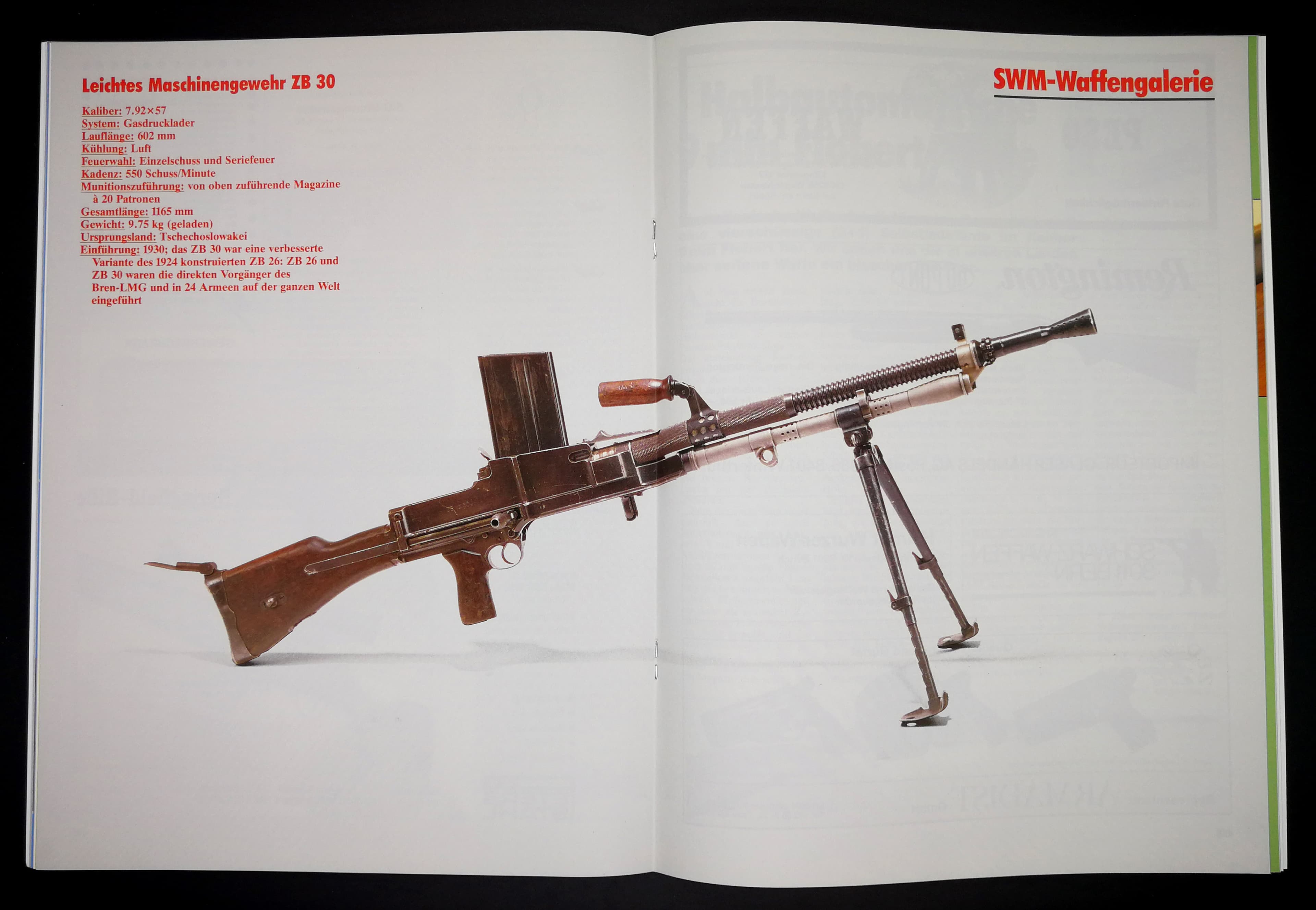 Mitnichten eine Bren, aber ein Vorfahre: Die tschechische ZB 30. Die Lamellen am Lauf helfen der Kühlung.
