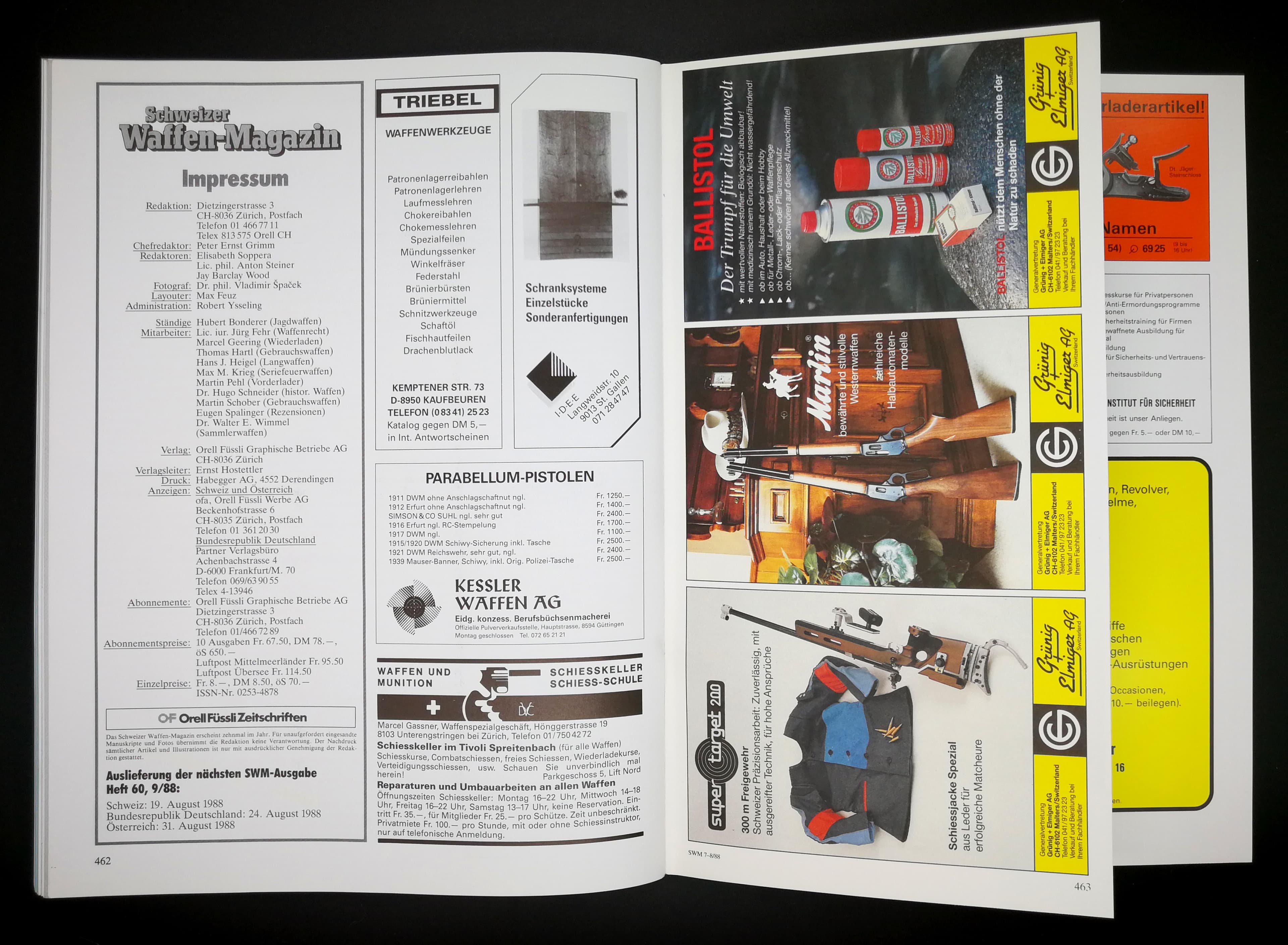 Und die Letzte Seite. Dass der Schiesskeller im Tivoli schon so alt ist, wusste ich nicht.
