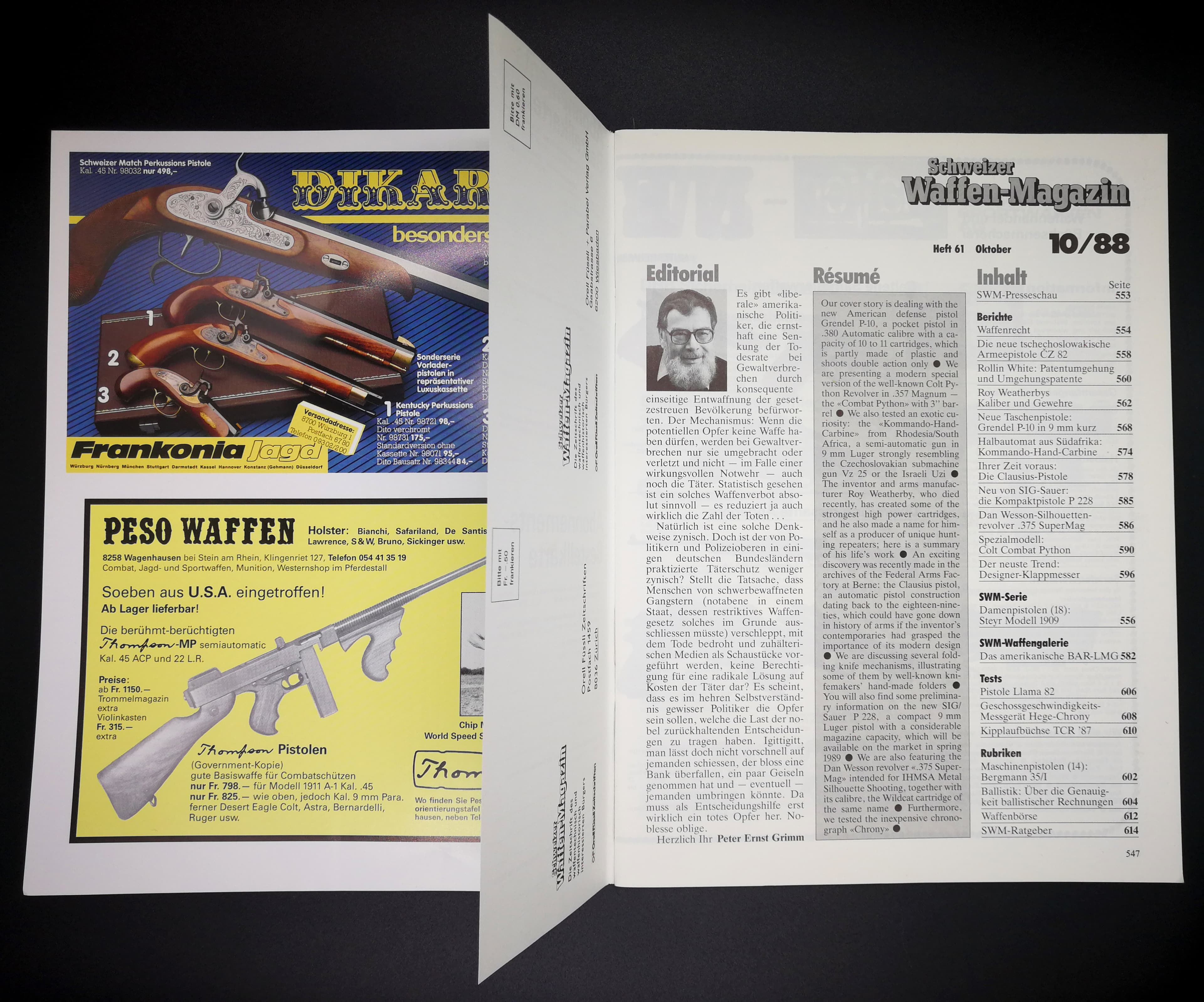 Peter Ernst Grimm konnte es wohl nicht ahnen, wie relevant dieses Editorial 30 Jahre später sein wird.
