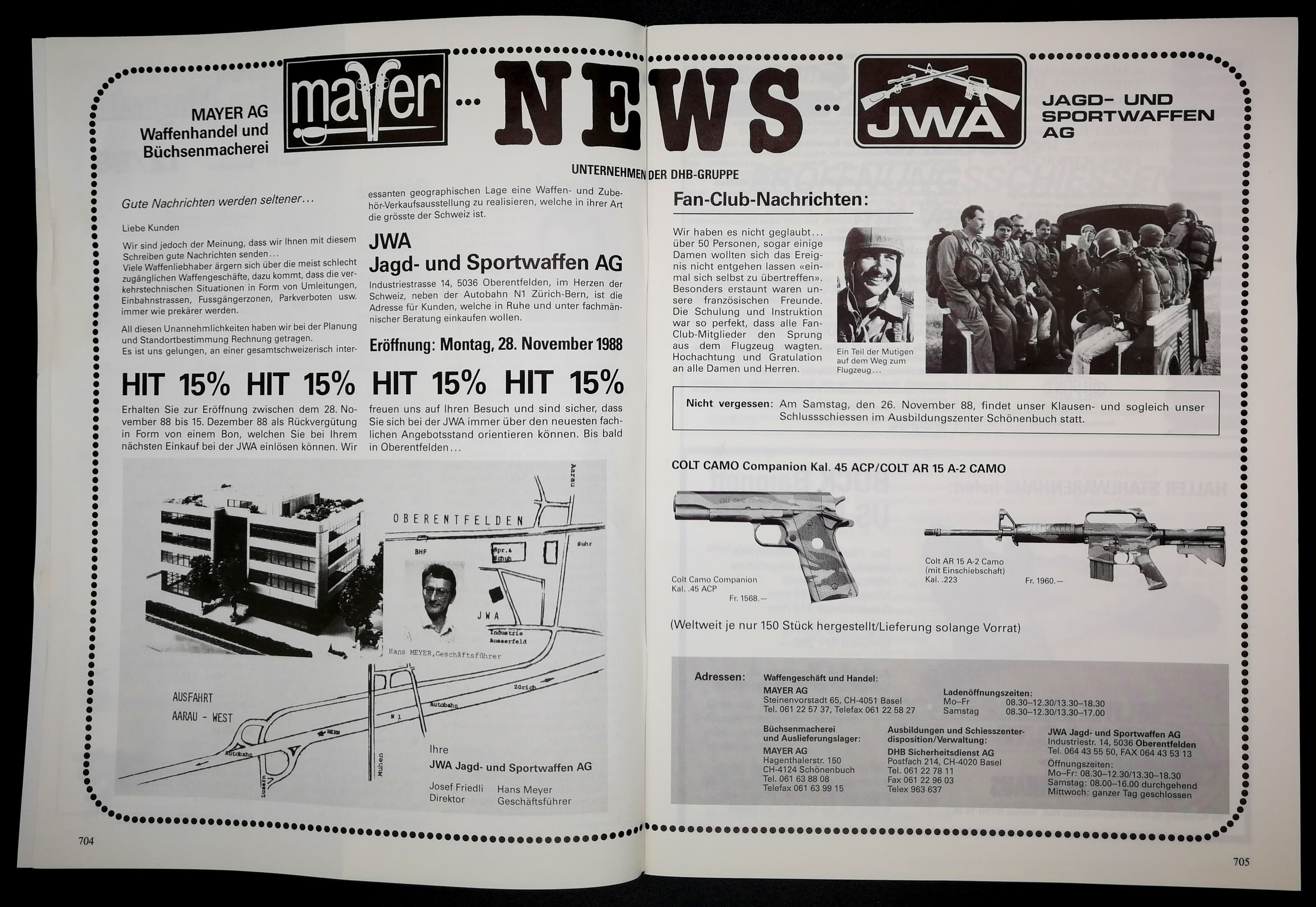 Mayer, bzw. die JWA, ist umgezogen! Einfach dem detaillierten Anfahrtsplan folgen...
