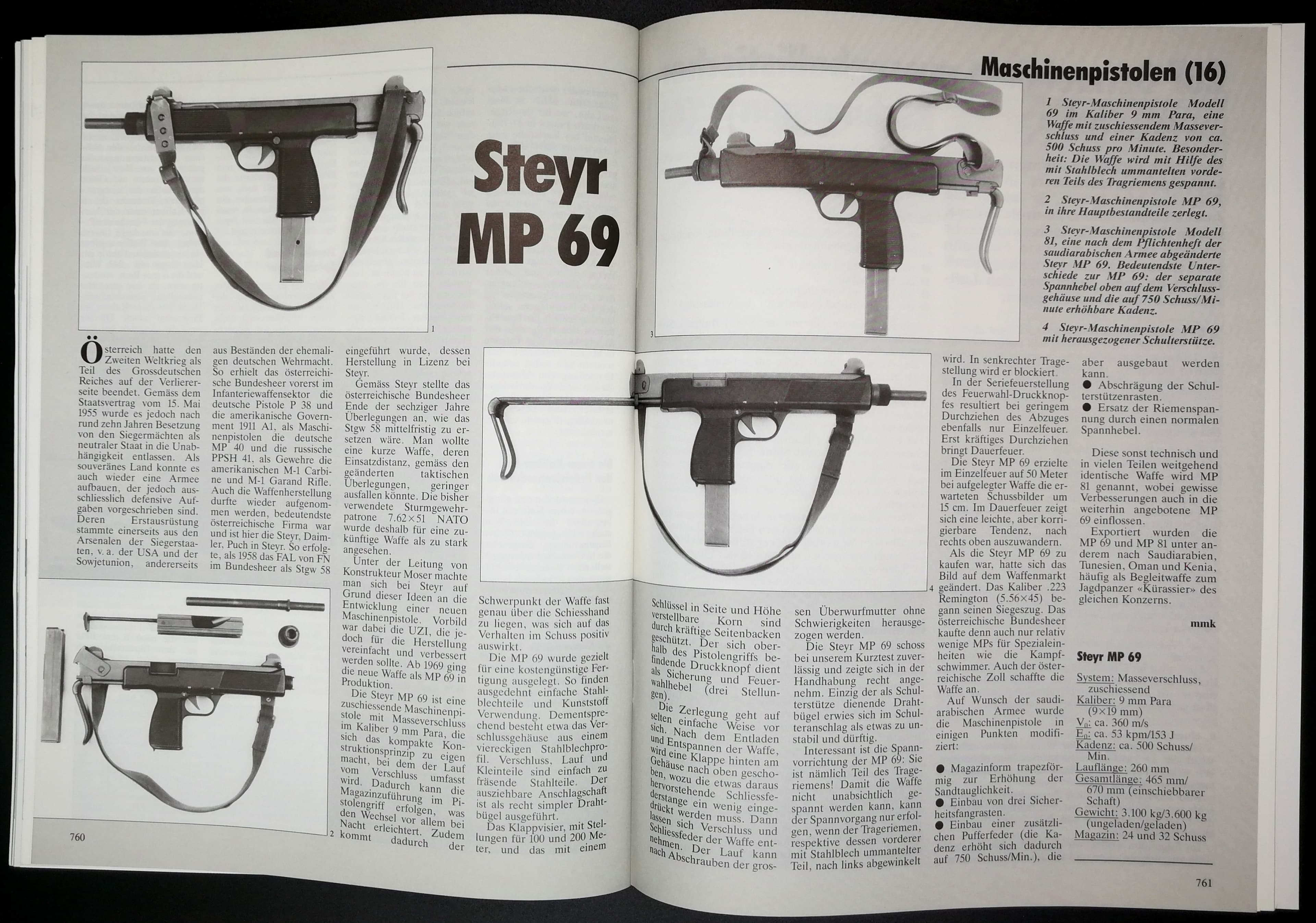 Jedes Land hat seine Uzi. Israel, Rhodesien... und Österreich mit der Streyr MP69.
