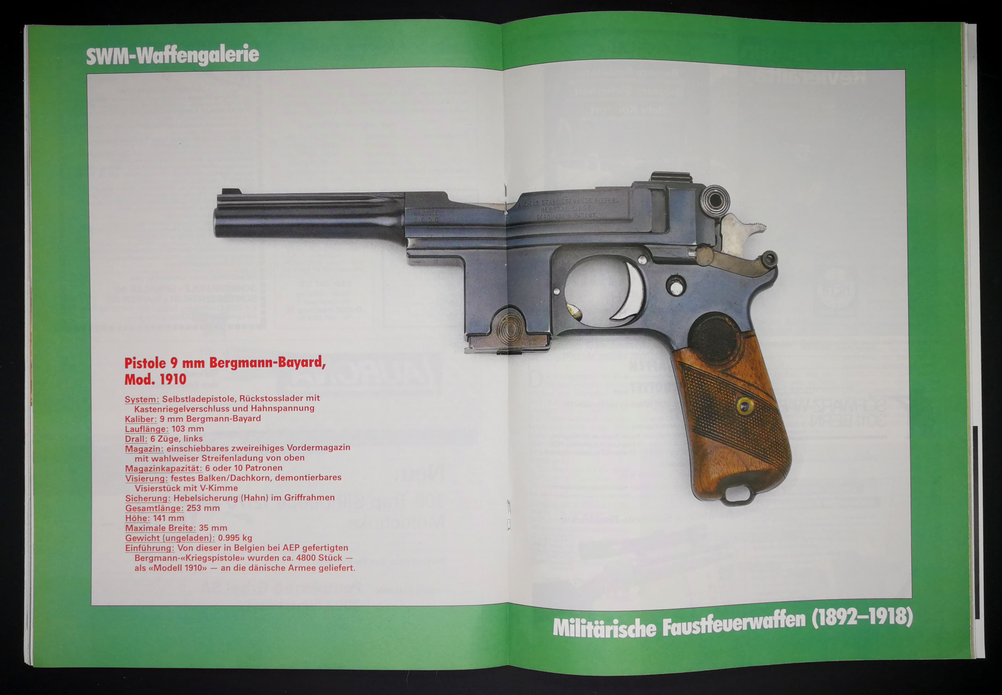 Bergmann-Bayard Modell 1910. Der Wegbereiter der modernen Pistolen.
