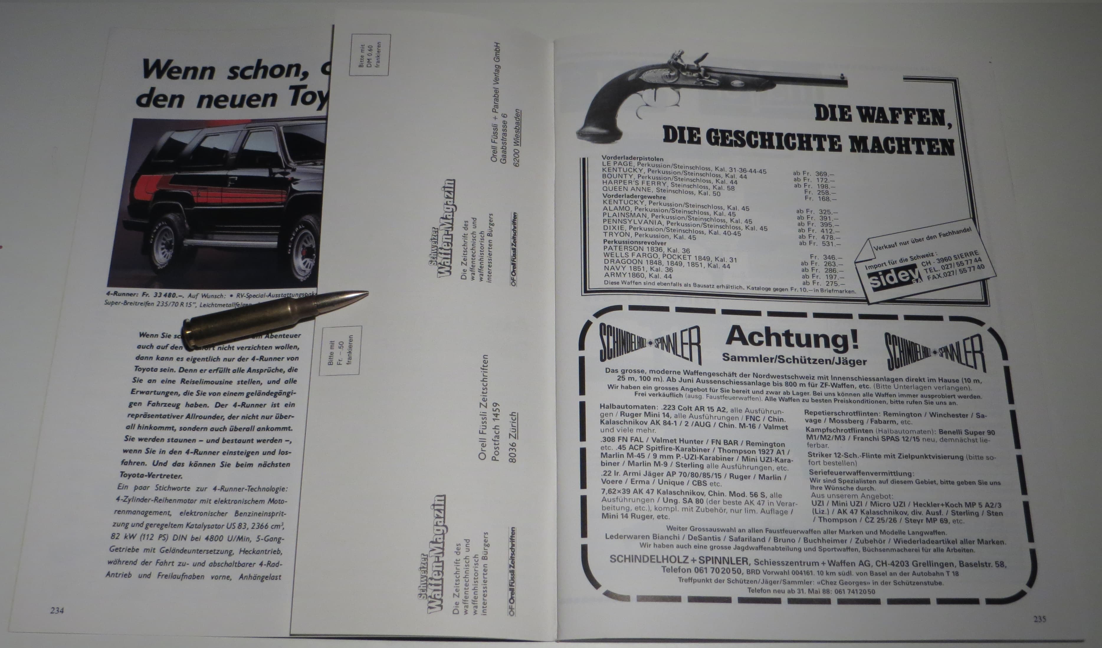 Man beachte, was da alles im unteren Inserat "frei verkäuflich" ist, bzw. war.
