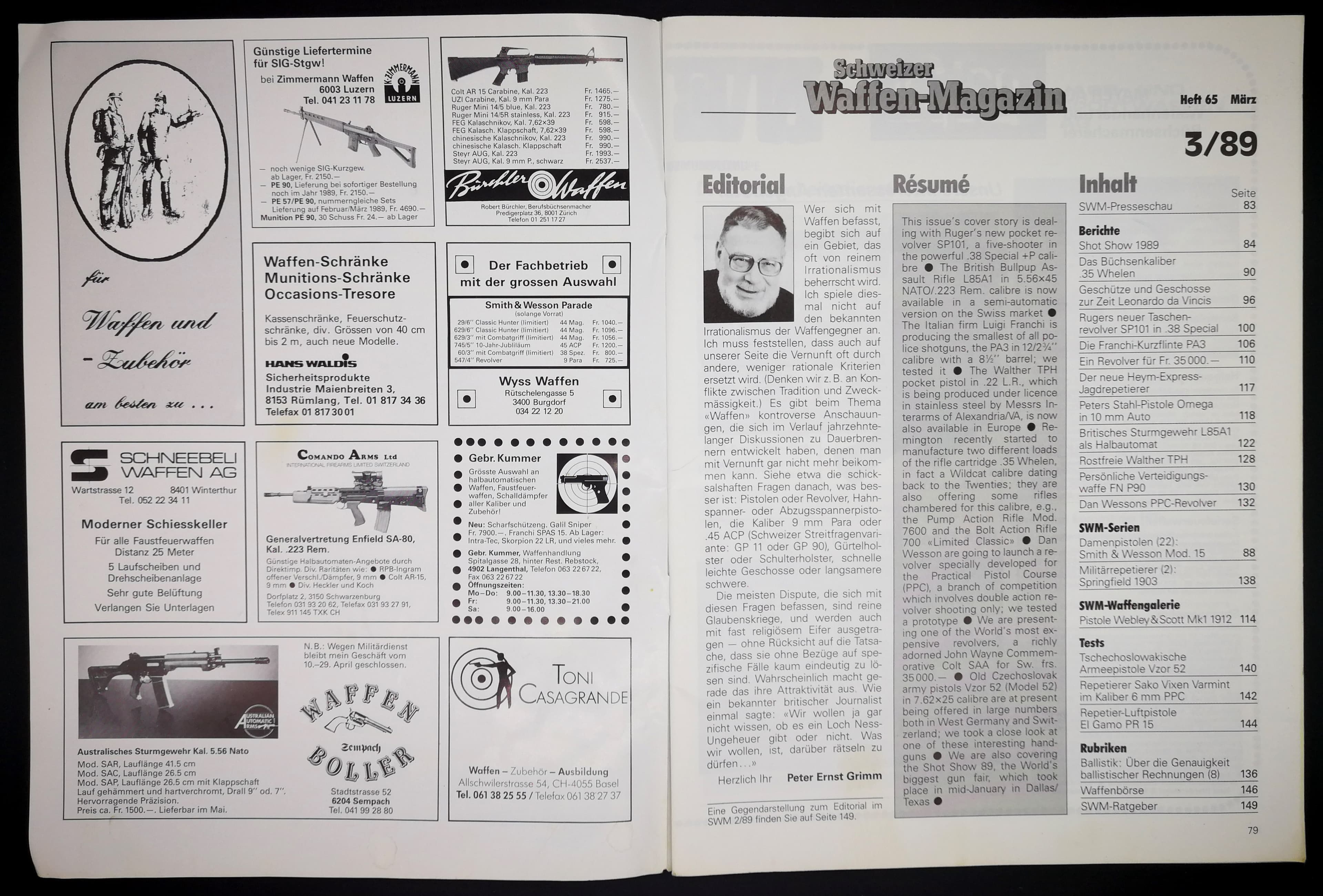 Im Editorial schreibt Peter Ernst Grimm über Glaubenskriege, ein Thema, dass nie an Relevanz verliert.