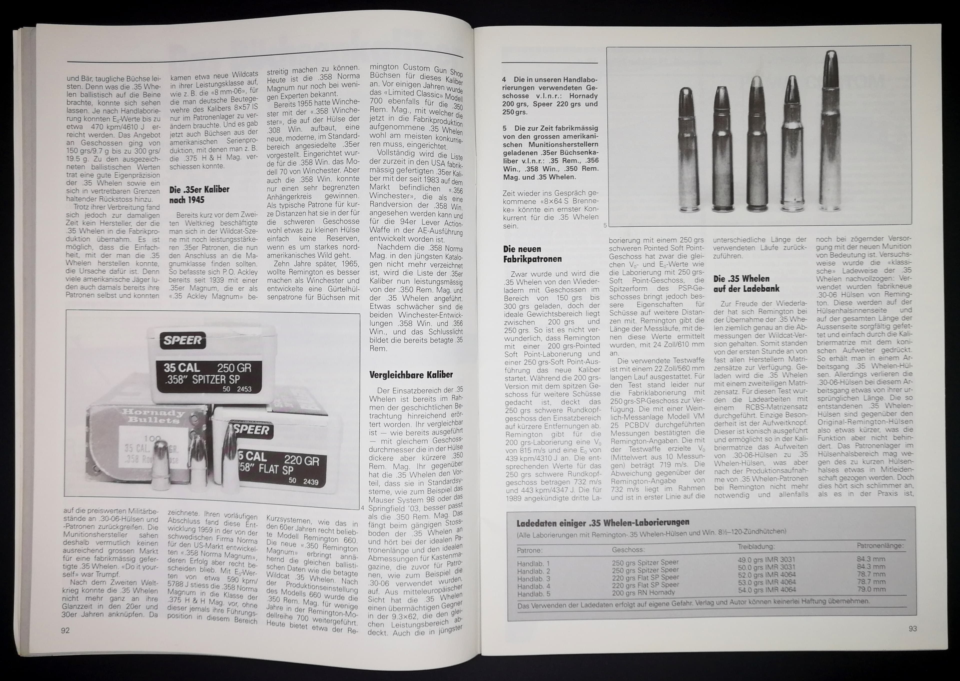 Hier gehts um die .35 Whelen Munition.