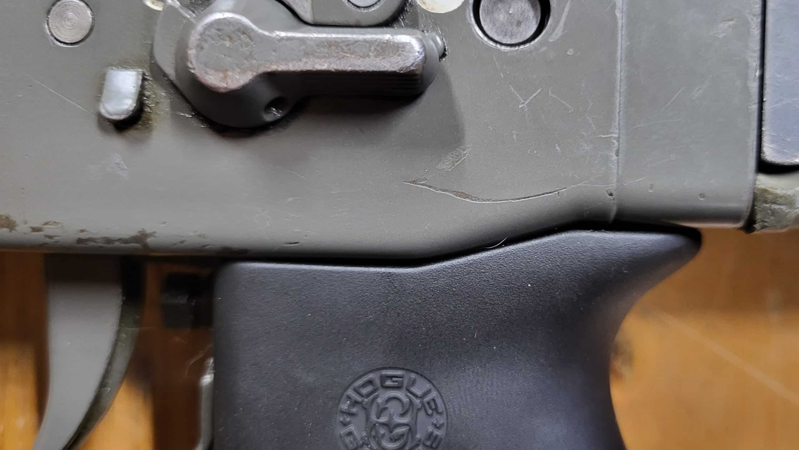 Montierter Griff, Nahansicht