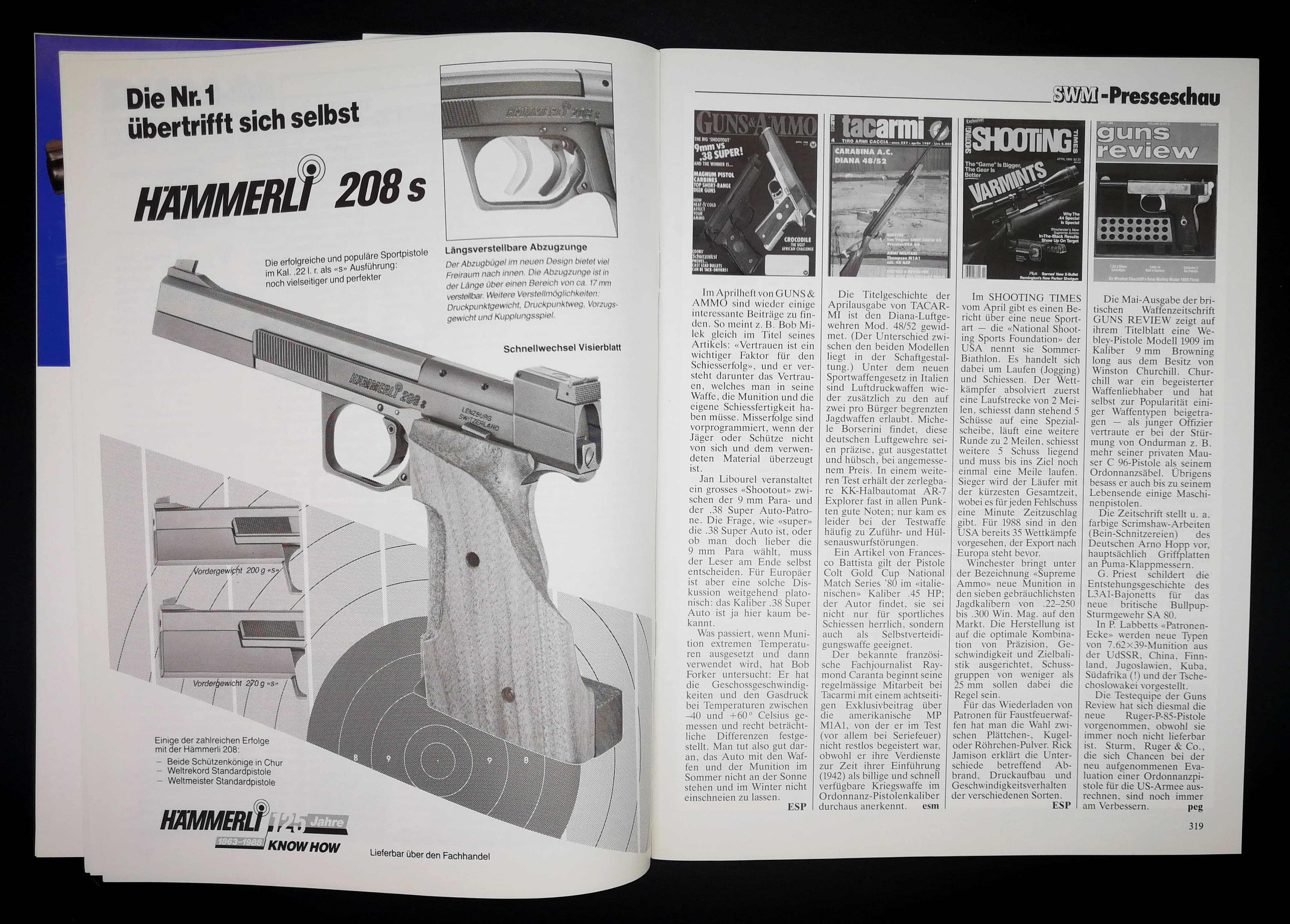 Die Weltrekordspistole Hämmerli 208s.