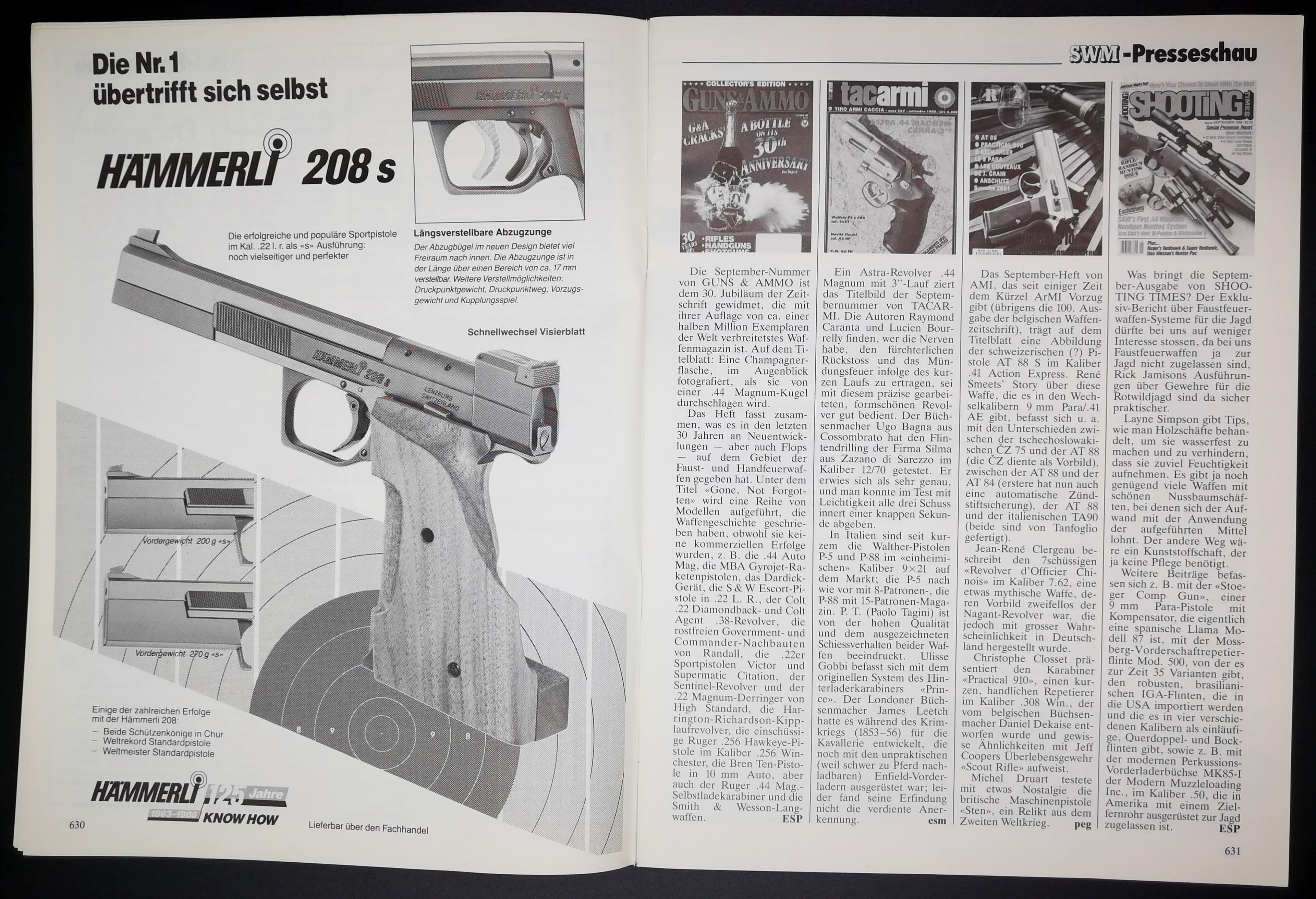 Lang ists her, als Hämmerli sich noch Nummer 1 nennen durfte.