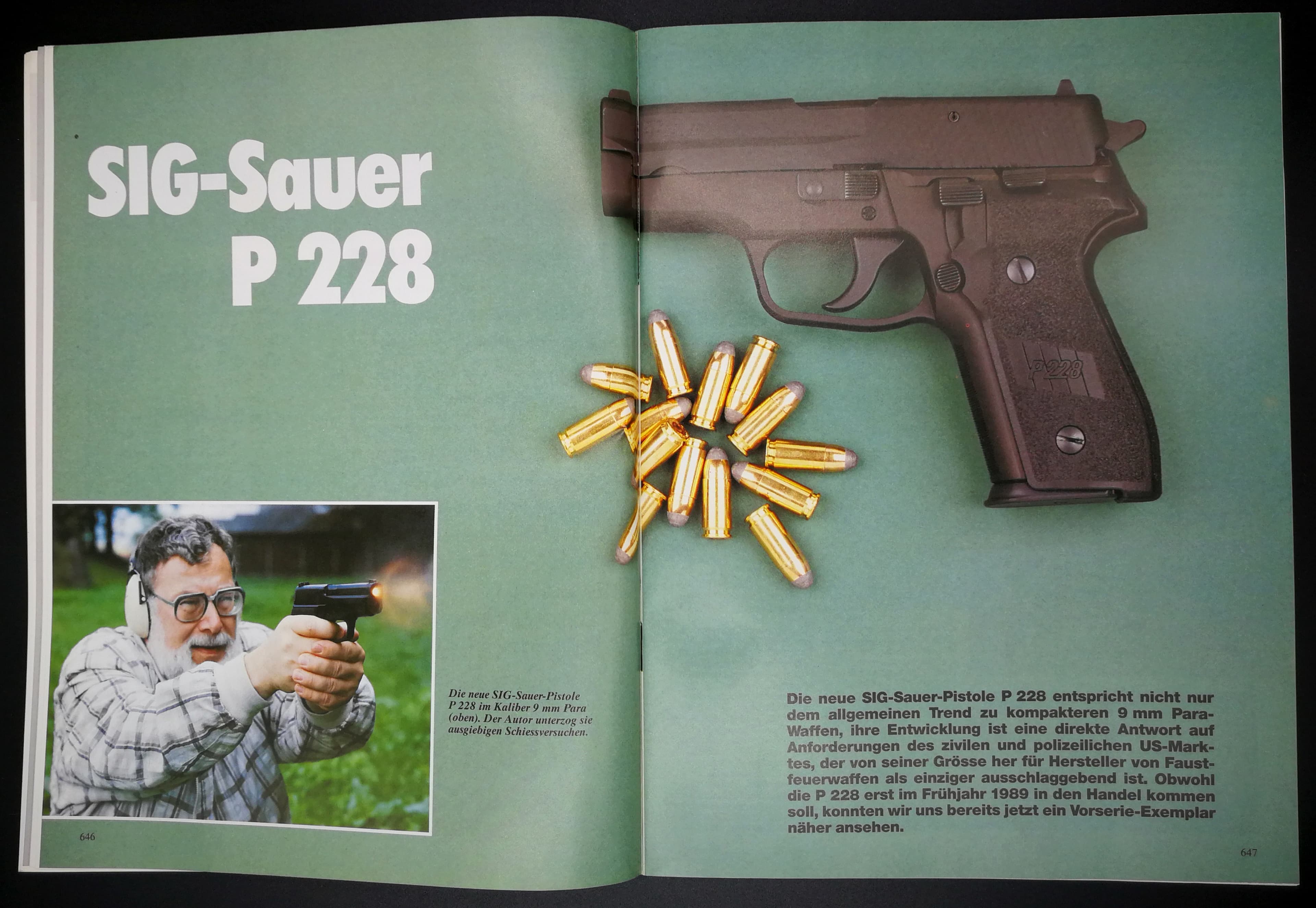 Die P228 scheint sichtlich Spass zu machen!