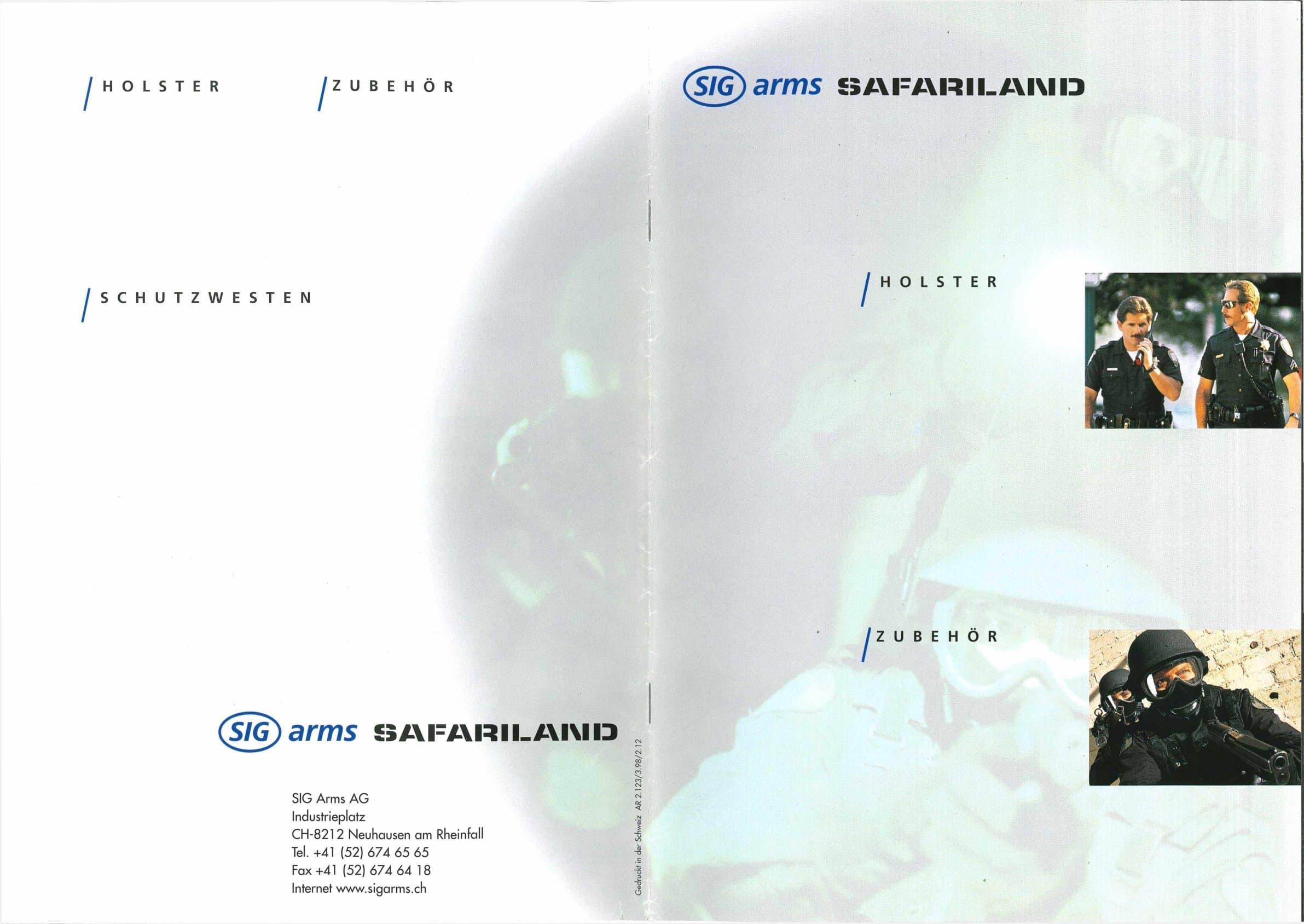 SIG Arms / Safariland Katalog